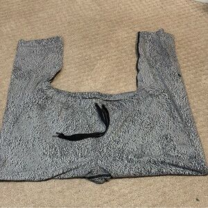 Lululemon Athletica Black and White Patterned Pants Size 8 Drawstring